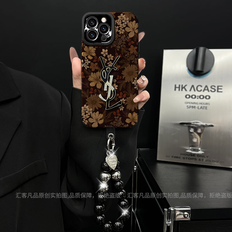 适用【苹果/oppo/华为/vivo/小米】潮牌轻奢美拉德花网红防摔手机壳