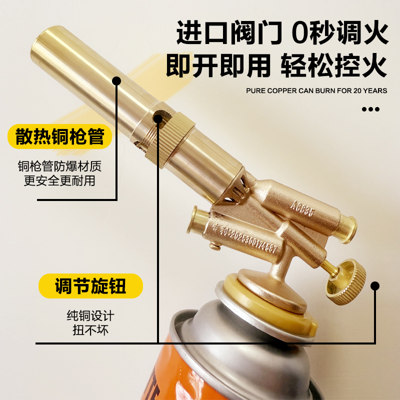 【双电子可倒置】卡式电子喷头家用烧猪毛户外点炭野炊烧烤烘培焊接