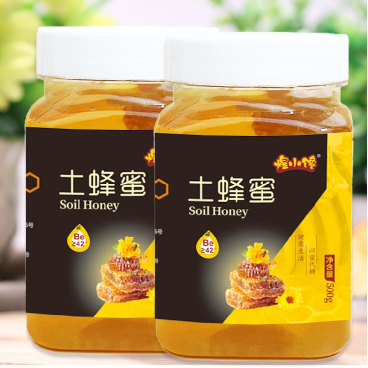 煌小馋【假一罚百】1斤土蜂蜜天然蜜源纯正品包邮