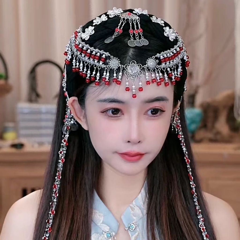 【小芳演绎2店】婉清发箍新款原创民族风复古流苏发箍发饰个性头饰
