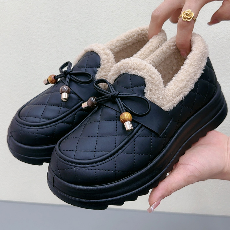 冬季新款雪地靴女鞋老北京棉鞋保暖防滑舒适妈妈鞋加绒加厚毛毛鞋
