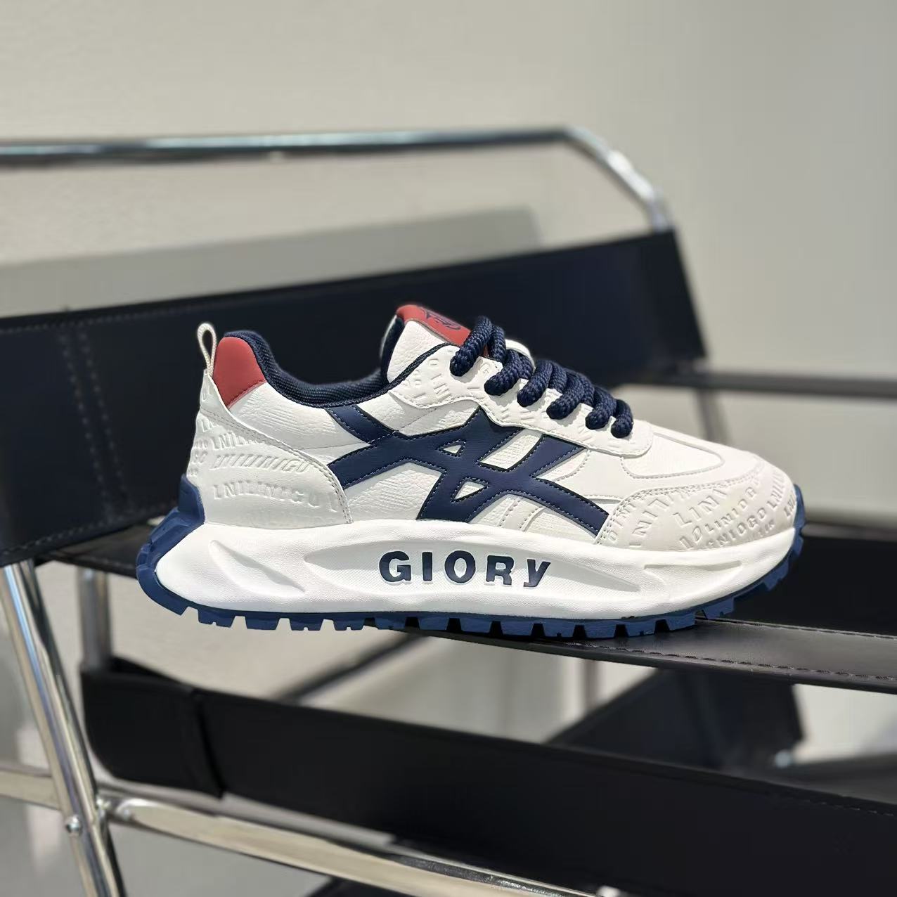 2025秋冬新款男士时尚休闲鞋厚底增高运动老爹鞋百搭舒适阿甘男鞋