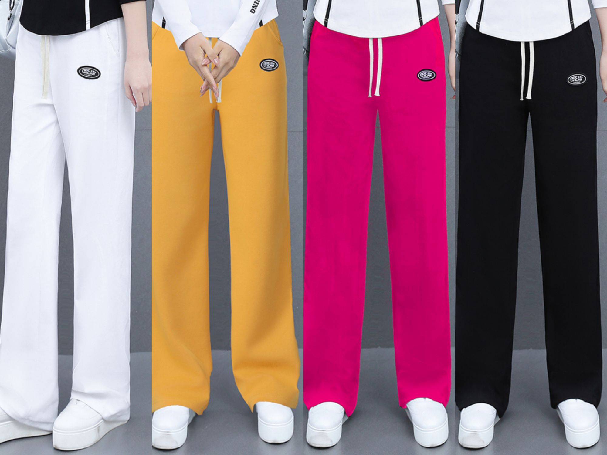 秋冬新款运动健身休闲时尚显瘦百搭广场舞宽松阔腿直筒裤