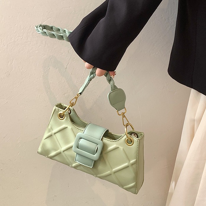 小众设计单肩腋下包百搭斜挎包法式小众设计菱格高级质感小包女包