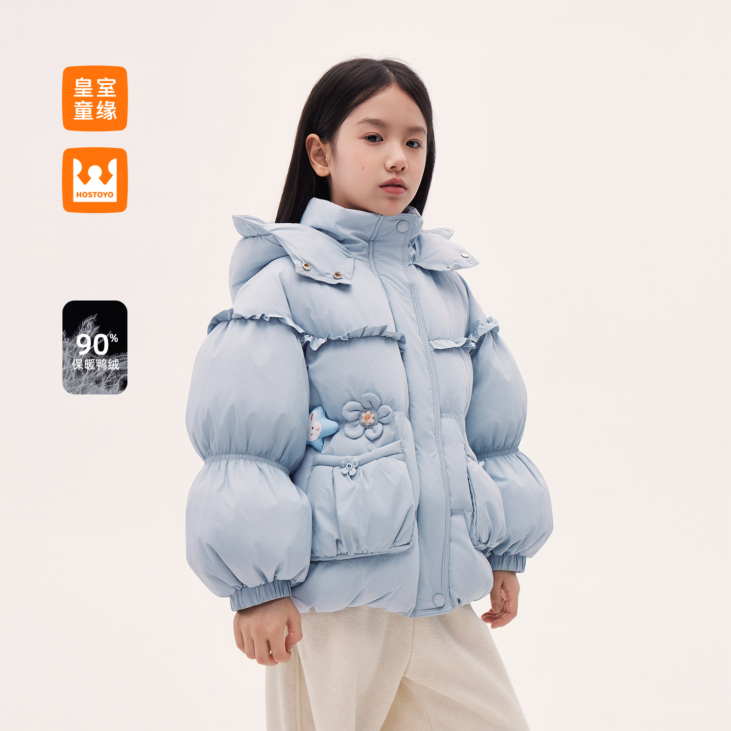 冬季新款女童加厚甜美羽绒服（演出服）17830102019
