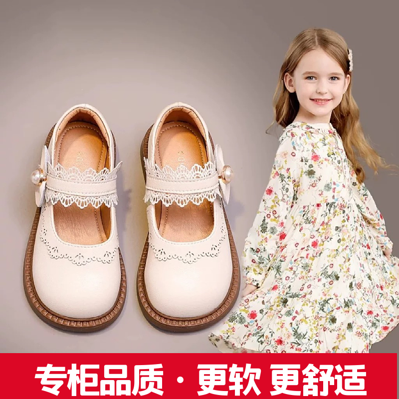 女童皮鞋黑色2025春秋季新款单鞋洛丽塔公主鞋洋气百搭小女孩童鞋