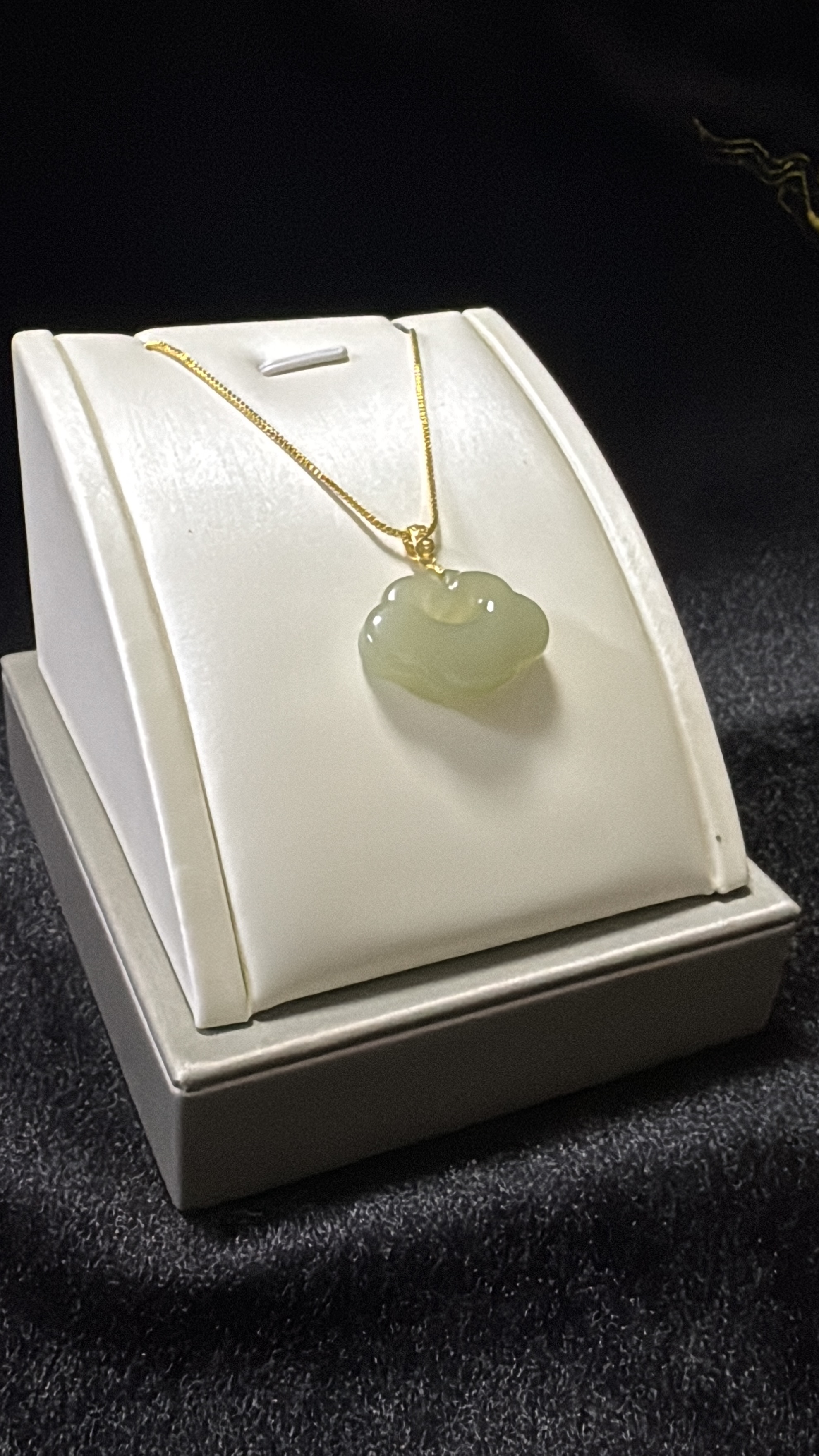 天然和田玉如意锁925银镶嵌坠链轻奢时尚气质百搭女