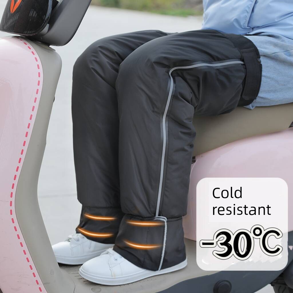 新款护膝加绒加厚防风护膝膝盖防寒机车护腿冬季中老年外穿保暖