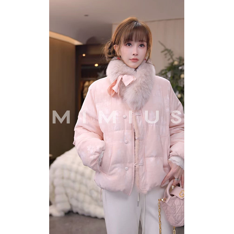 【mimius】P可溯源三星安心羽绒 国风水貂毛羽绒服（不可机洗）G12030