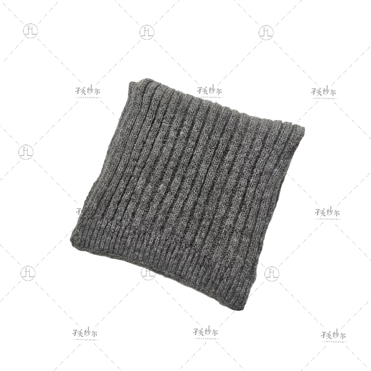 条纹沟壑针织围巾 12969