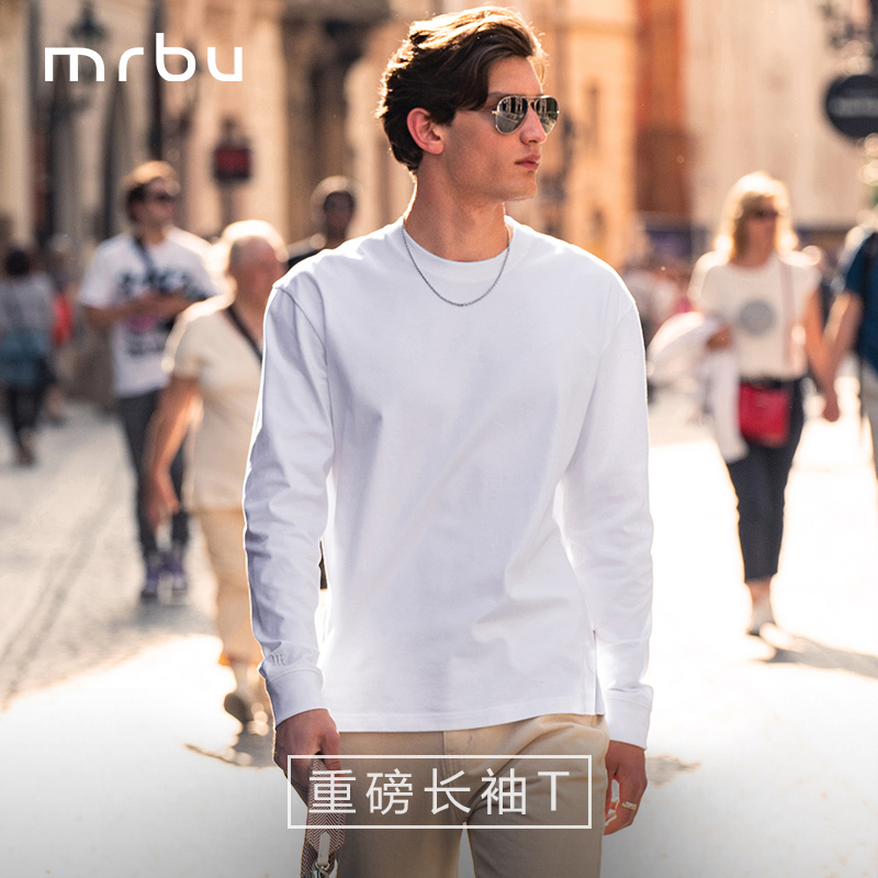 Mr.Bu布先生男装长短袖合集秋冬重磅廓形打底T恤圆领上衣KT01903
