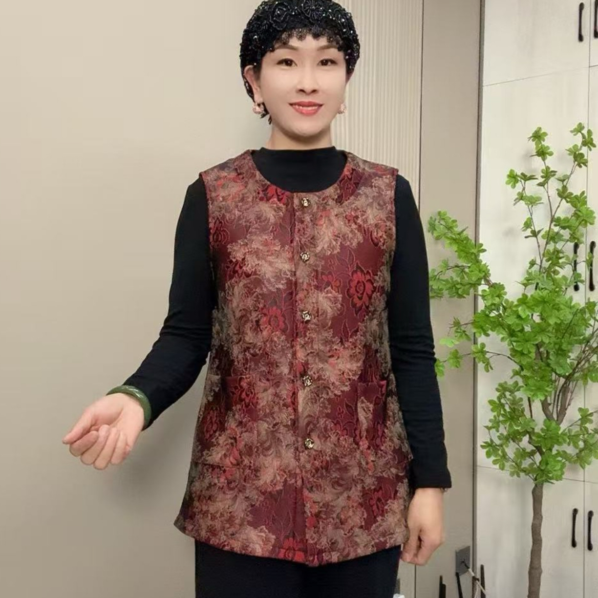 612秋冬加绒马甲