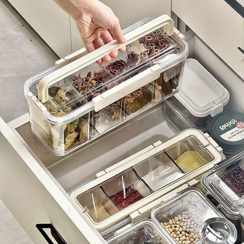 调料盒家用调味罐厨房高端食品级多格一体调料分装瓶2025年新款