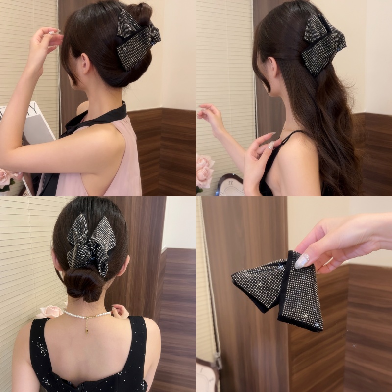 气质满天星三角抓夹高级感百搭鲨鱼夹后脑勺发卡马尾夹子优雅轻奢