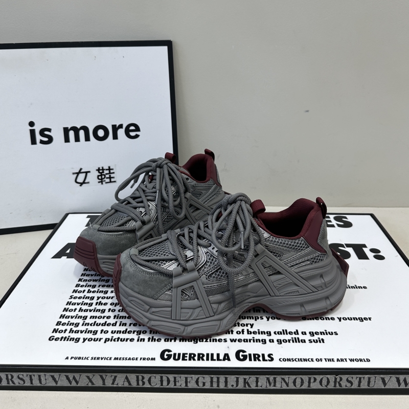 NY欧洲站厚底显脚小老爹鞋女2025年秋冬新款增高百搭休闲鞋运动鞋