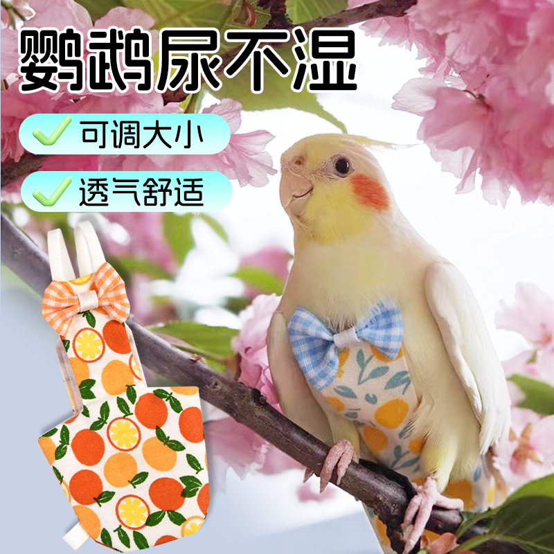 【宠大条】鹦鹉屎兜牡丹玄凤鹦鹉屎兜便兜鸟专用鹦鹉尿不湿飞行服