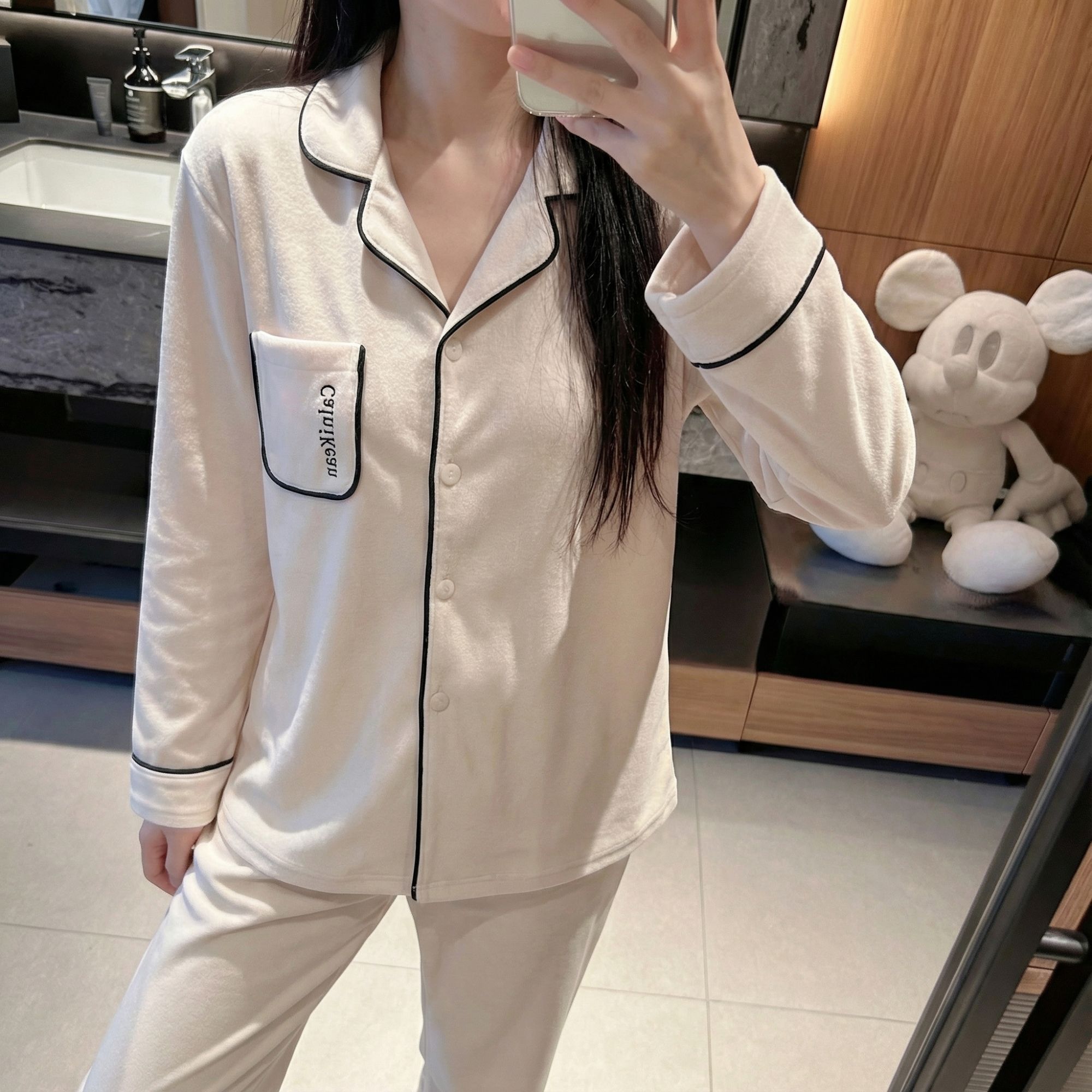 范小懒【海岛绒】轻奢本女秋男士春秋柔软睡衣