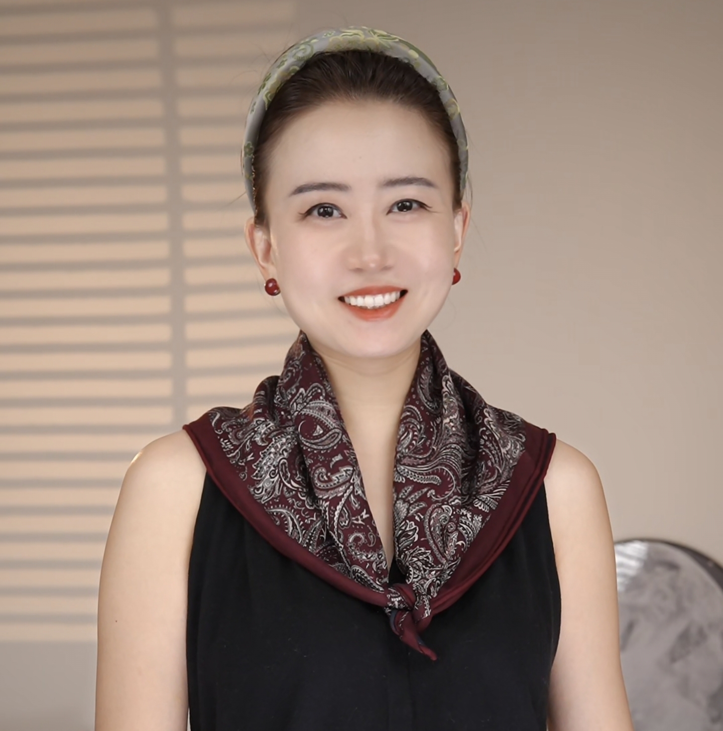 【佩斯利情书】保暖围巾冬季防风护颈65x65cm方巾百搭丝毛EX094