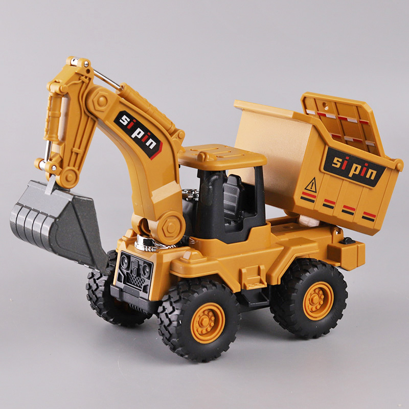 挖掘机翻斗运输车合金挖头玩具工程车推土机儿童惯性宝宝耐摔