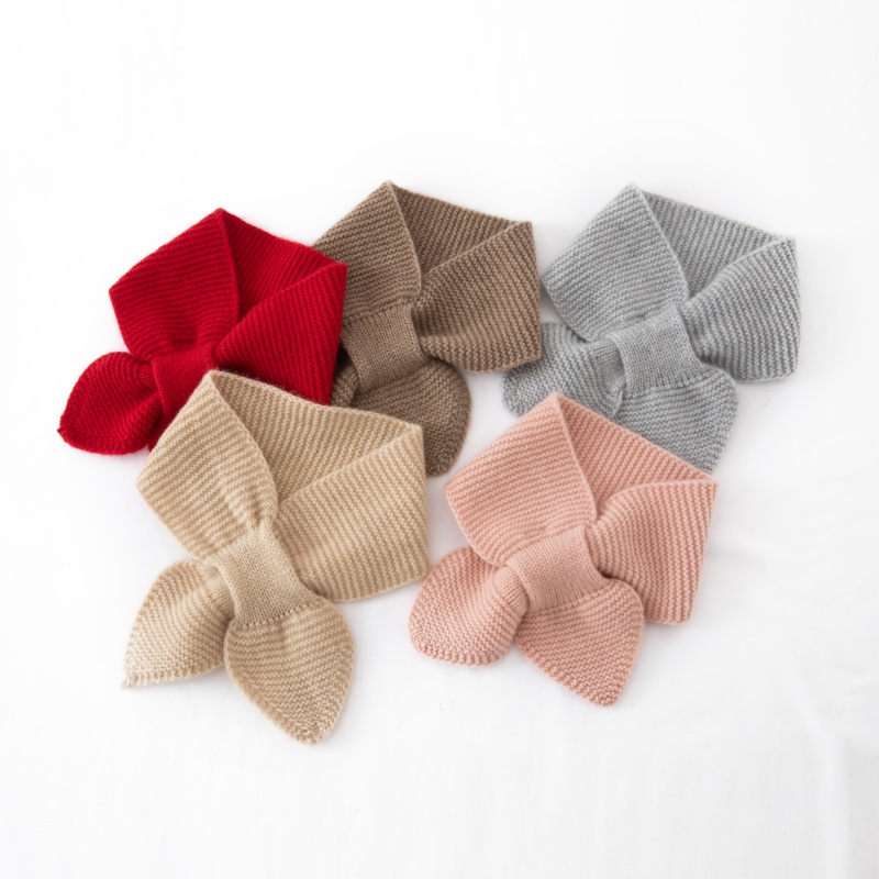 D167 正品纯山羊绒小围巾小围脖 提花加厚款女秋冬舒适轻盈更保暖