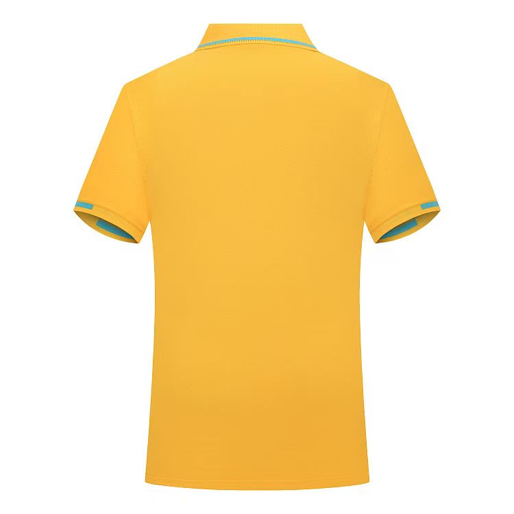 短袖刺绣纯色格子夏季人物Polo衫运动户外商务上衣