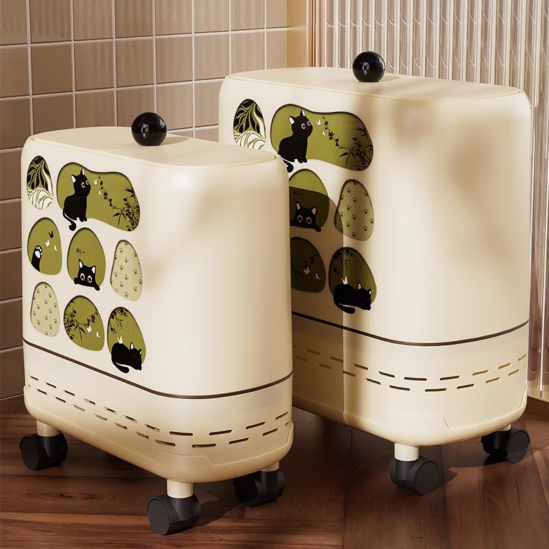 家用高颜值带盖垃圾桶适用于客厅卫生间窄卫生间垃圾桶厕所专用