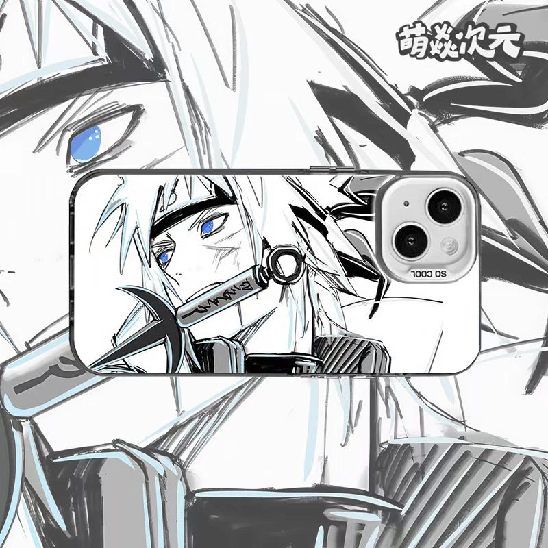 镭射反光适用苹果华为VIVO小米OPPO火影波风水门个性二次元手机壳