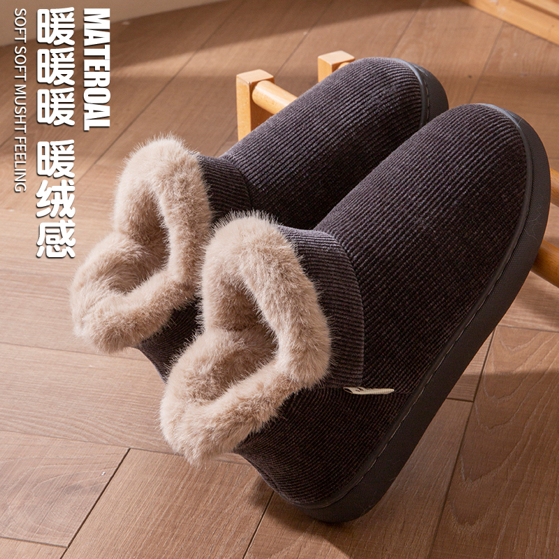 【手工老棉鞋】加绒棉鞋中老年防滑棉靴女冬季男加厚牛筋软底爸妈鞋