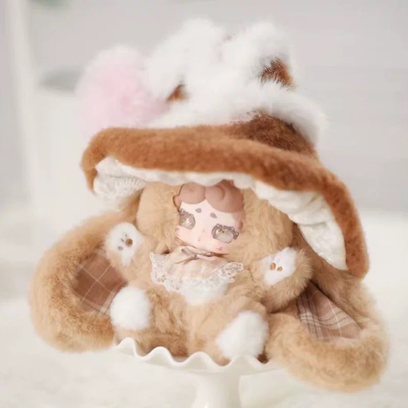 正版LuckyDeerNai晚安小兔魔女来信毛绒盲盒摆件娃娃