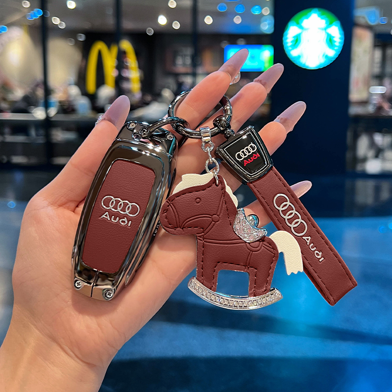 适用2025款奥迪A6L钥匙套A7L全A3L包Q7扣Q5L A4L壳A8L车用金属男