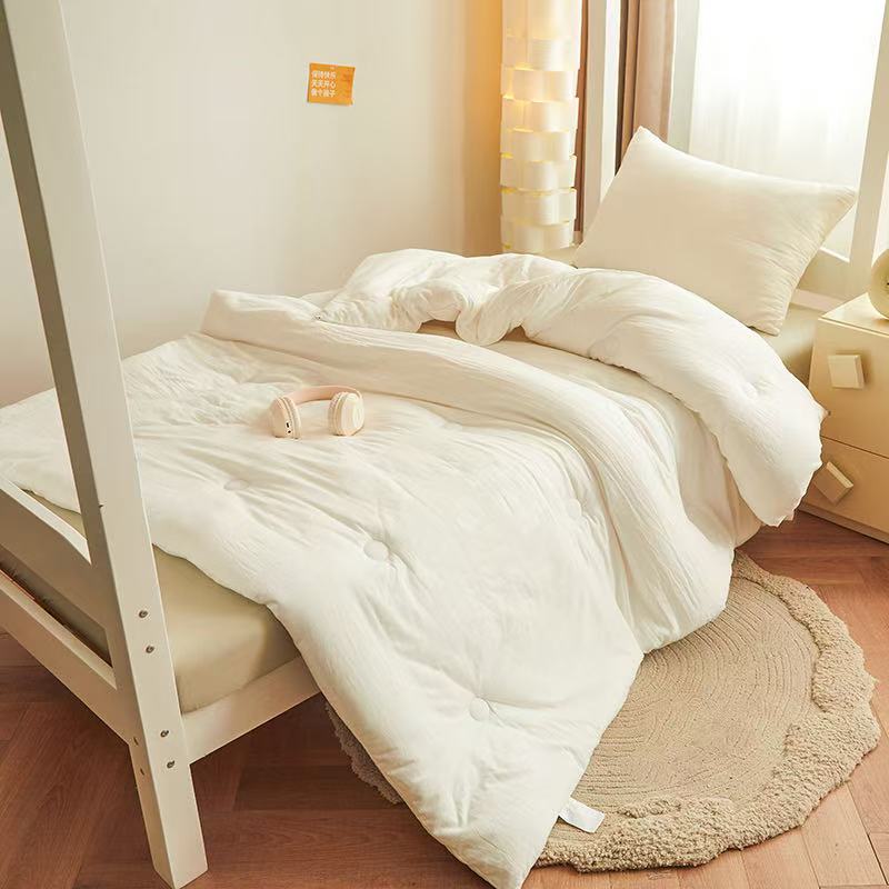 柔软防螨四季通用棉被透气简约风学生宿舍