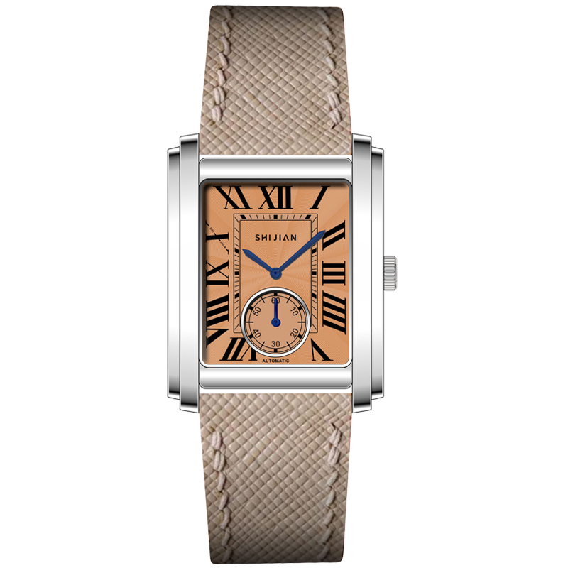 男士自动机械商务时尚方形手表气质简约