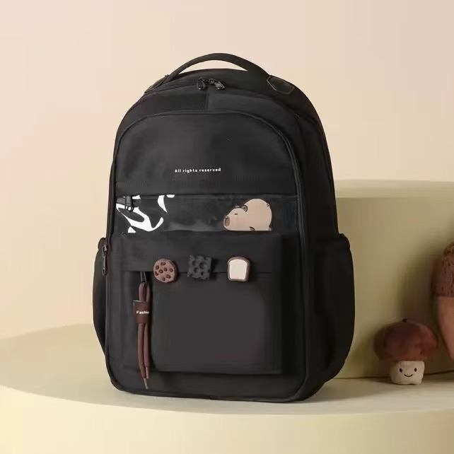 新款书包女初中高中生大学生背包百搭大容量可爱时尚旅行双肩包