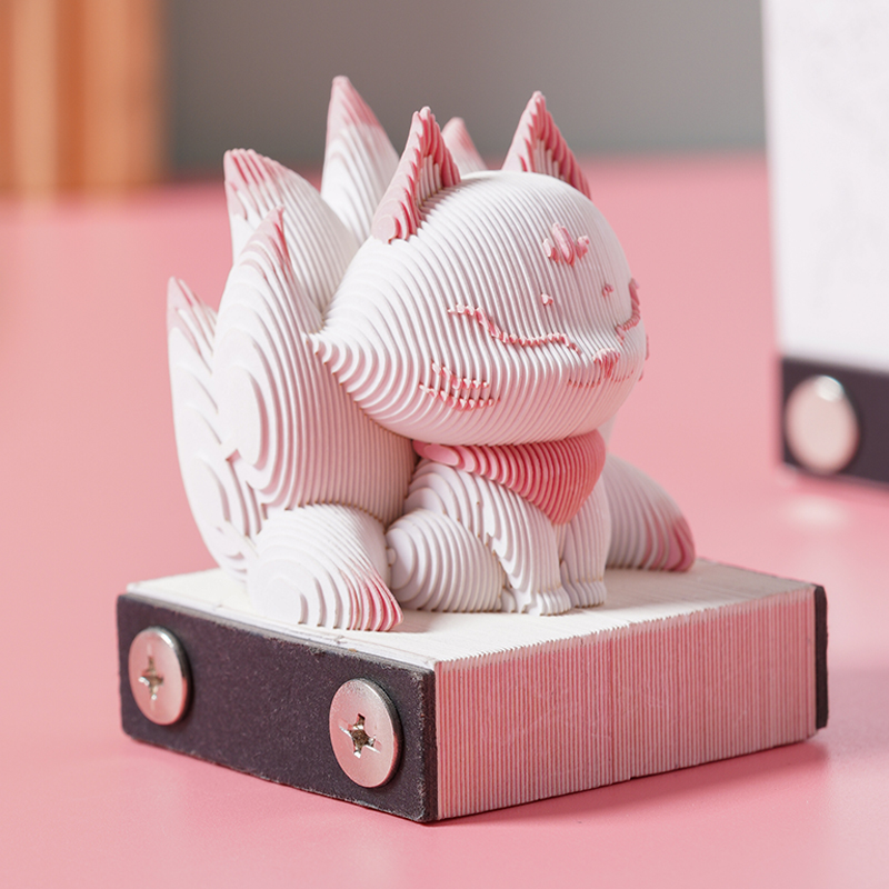3d立体纸雕便签创意2026日历手撕台历文创生日礼物艺术品桌面摆件