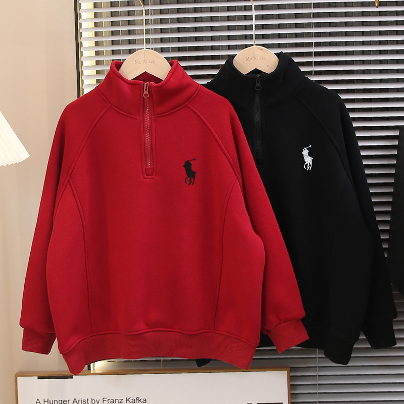 儿童装男童冬装加绒卫衣2025新款秋冬款冬季中大童男孩上衣加厚潮