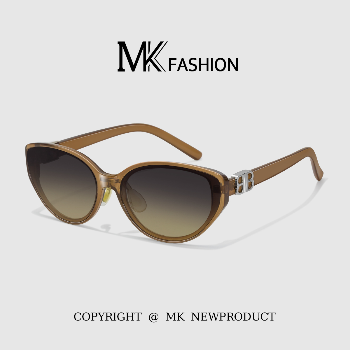 2025新款复古猫眼墨镜女款高级感显脸小时尚百搭太阳眼镜流光风