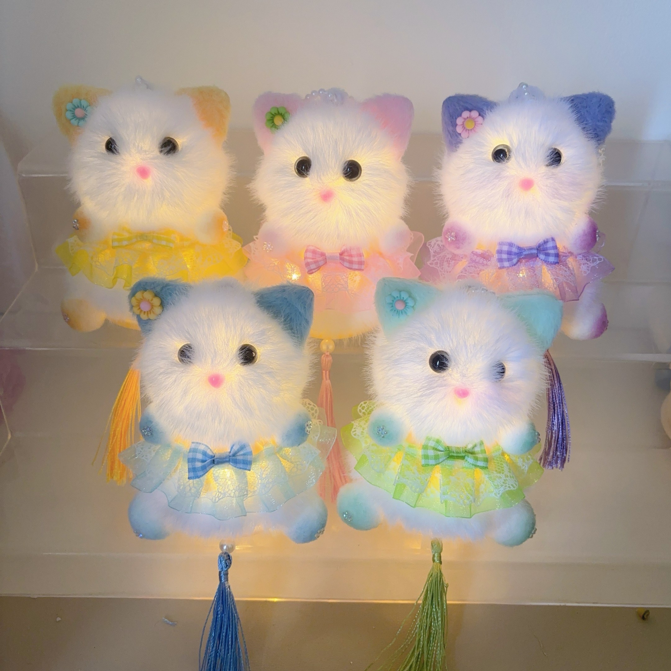 【小玖儿】猫咪灯笼材料包 送礼佳品情人节中秋元宵花灯（非成品）