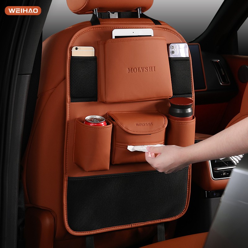 G古★汽车座椅背收纳袋多功能车内用后座靠背收纳盒置物储物杂物袋