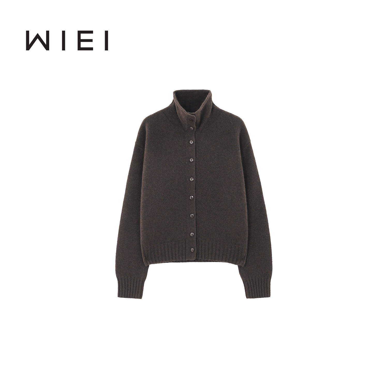 《WI EI》迷雾森林*UPW牦牛绒/羊毛随性多穿纽扣高领针织开衫 8L009