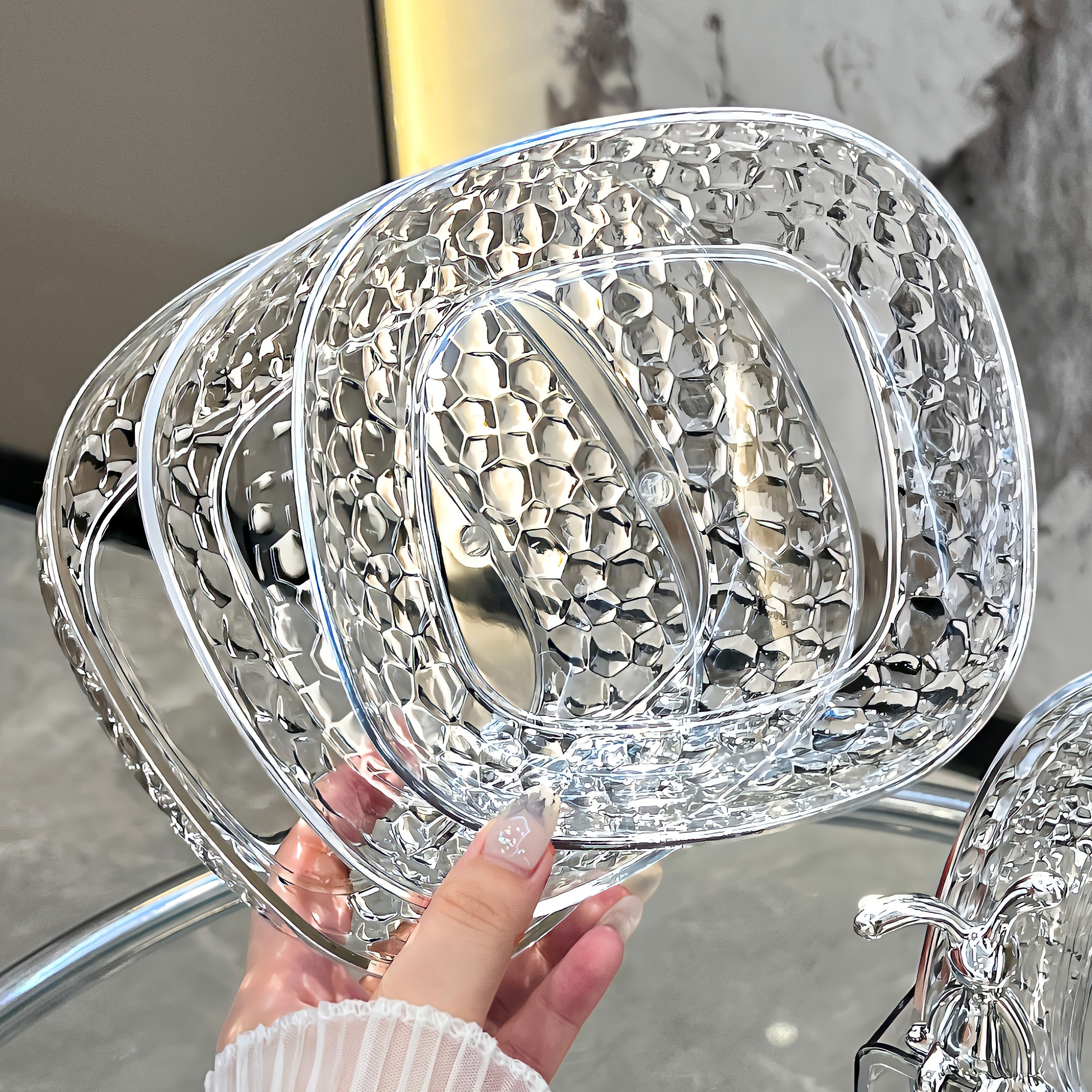 果盘家用水果盘轻奢零食摆放盘糖果盘小盘子2025新款客厅干果盘