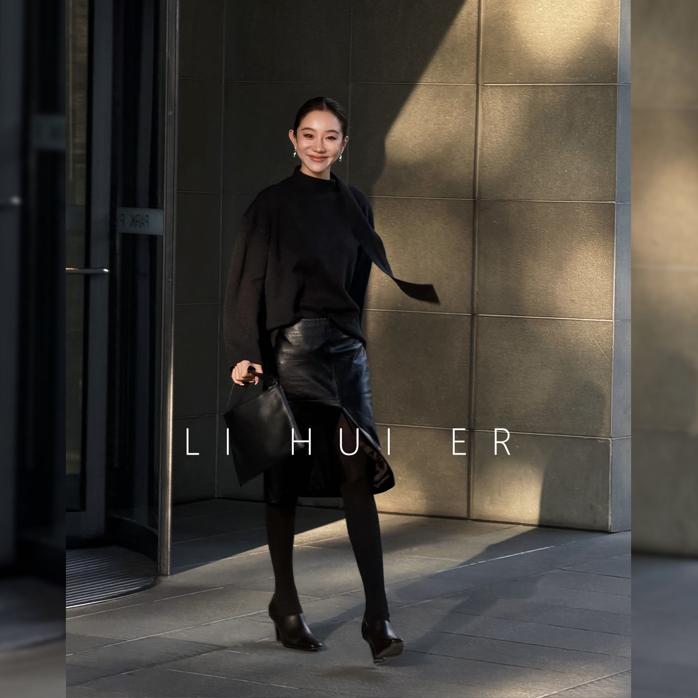 LiHuiEr李慧儿【幽雾】2025秋季显瘦气质舒适针织上衣LL025863