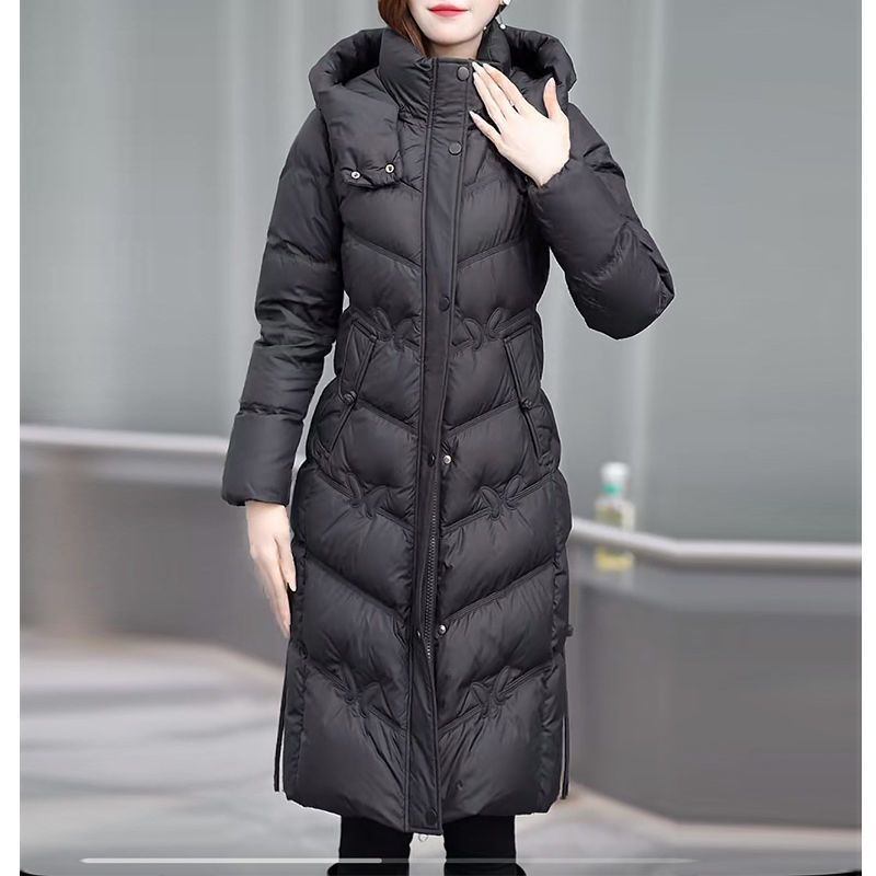 冬季上新女士羽绒服高端时尚中长款外套女修身显瘦保暖厚款