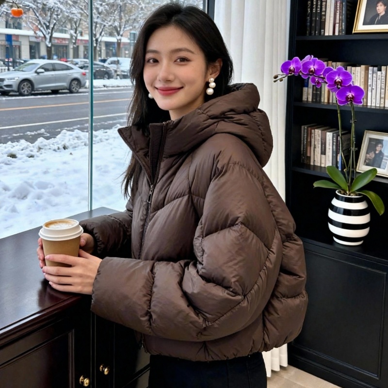 2025年新款高级感棉服女短款冬季宽松面包服加厚小个子穿搭外套