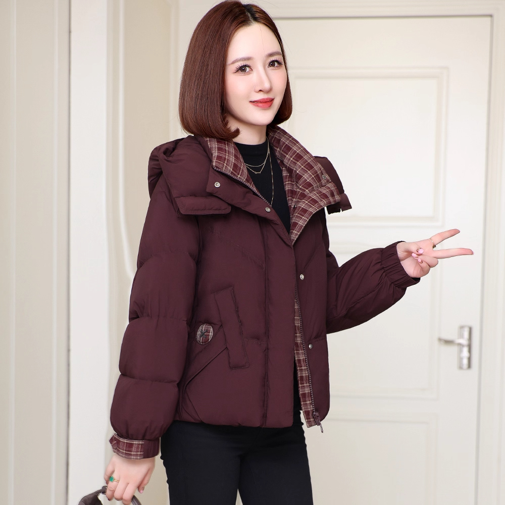 短款羽绒服女2025新款冬季高端洋气小个子加厚保暖宽松白鸭绒外套