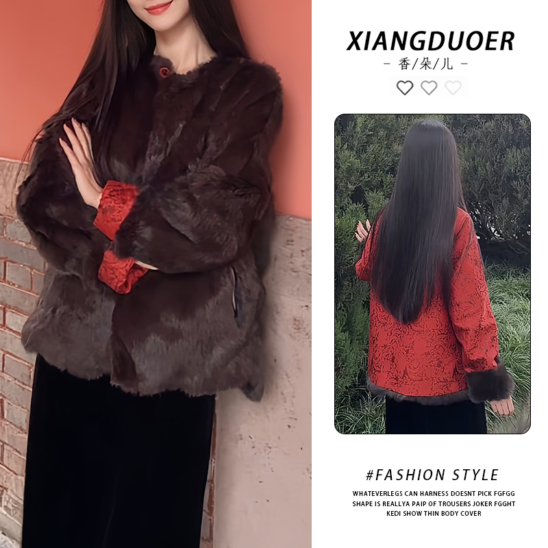 复古优雅风两面百搭外套2026冬季新款保暖又自带精致复古感棉服女