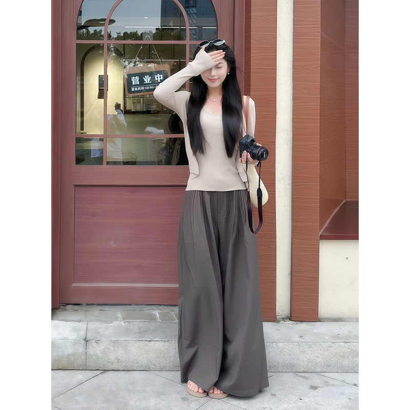 纯欲性感内搭吊带背心女2025秋季新款修身显瘦长袖针织开衫两件套