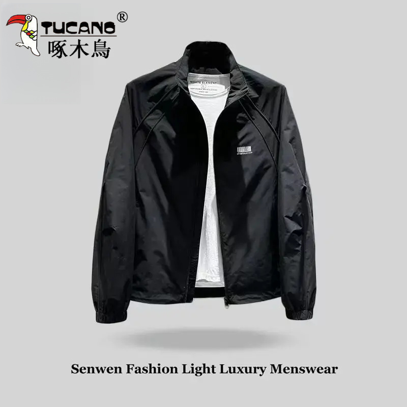 TUCANO/啄木鳥春秋立领时尚休闲宽松时尚潮流百搭设计感夹克外套