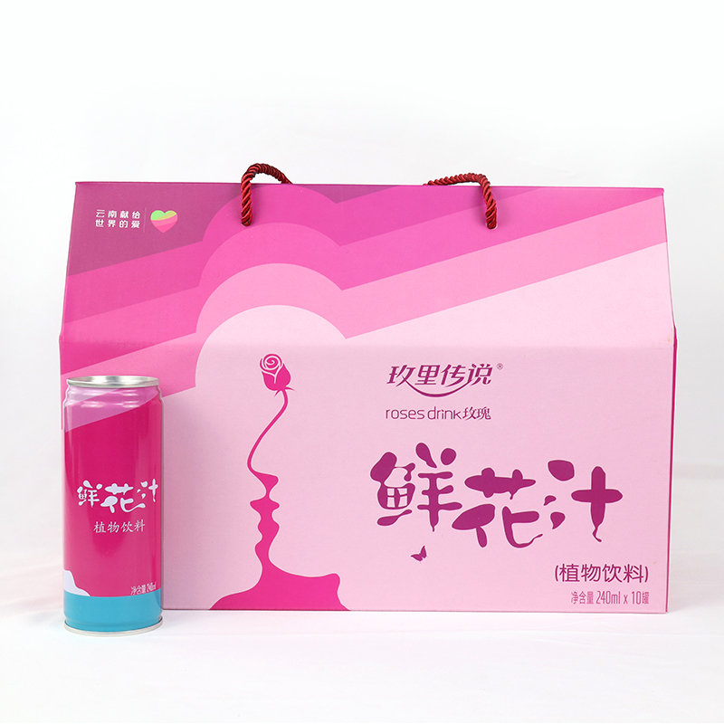 玫瑰汁饮料鲜花饮料玫瑰鲜花植物轻饮美味食用玫瑰云南玫瑰醋