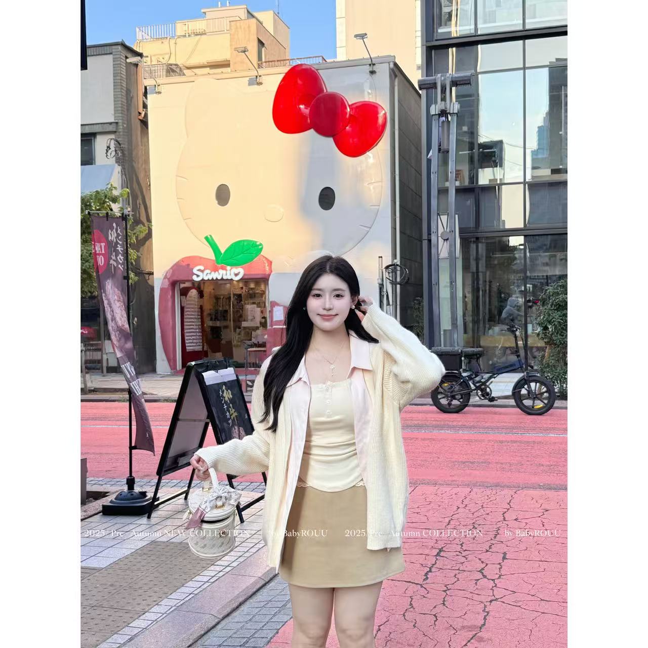 【爱丁堡新生】温与柔甜美假两件外套格纹长短半裙