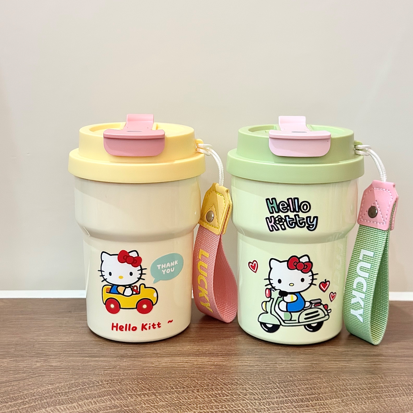 元森商店 多巴胺KT316陶瓷内胆保温杯女生咖啡杯学生可爱双饮水杯